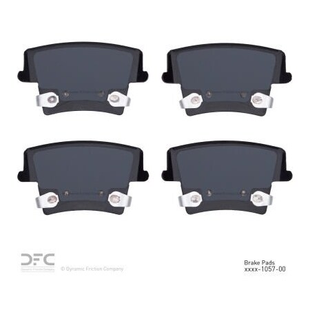 Dynamic Friction Co DFC 3000 Semi-Metallic Brake Pads - 1311-1057-10